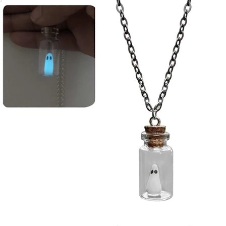 2025 Halloween Filt Halloween Drivende Flaske Glødende Halskjede Dekorasjon Hengende Dekorasjon Hjemmedekorasjon