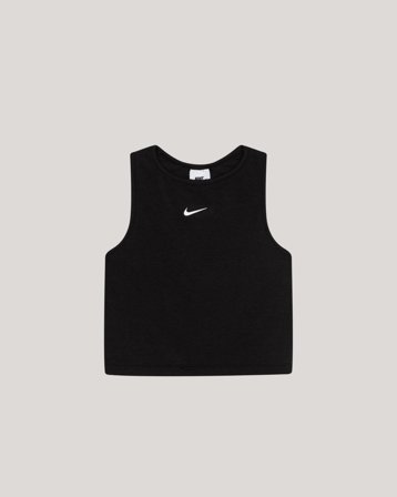 Nike G NSW RIB TANK DANCE Sort Toppe/Bluser Pige - Kids Brand Store