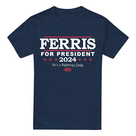 Ferris Bueller's Day Off Herr Ferris For President T-Shirt 5XL