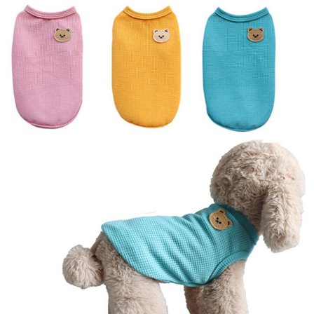 ING Kissapuku 3 kpl Koiran body Koiran vaatteet Koiran liivi Neulotut vaatteet Hengittävä ja mukava Hengittävä kangas kissanpennuille, koiranpennuille