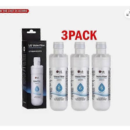3-PACK LG-LT1000P ADQ747935 Ersättningsvattenfilter för kylskåp