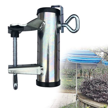 Solskærm til parasol med parasolbeslag i sølv