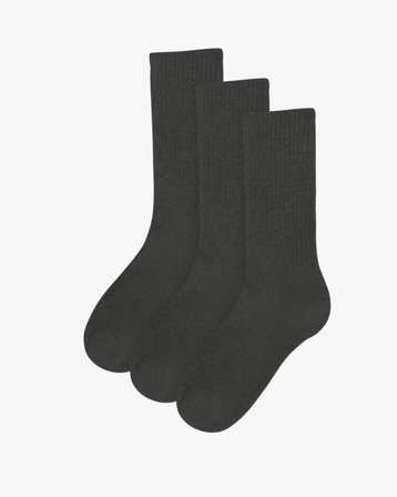 Organic Active Sock - Lava Grey (3-Pack) - Female - Sustainable material - Ethical production