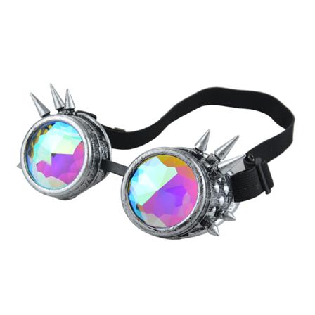 Solbriller Kalejdoskop Briller Rave Festival Retro Fest Cosplay Goggle Eyewear