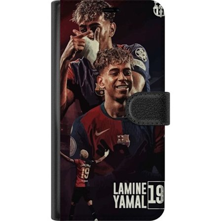 Kompatibelt Lommeboketui til OnePlus OnePlus 6 Lamine Yamal FC Barcelona-motiv med tre kraftfulle fotballplakater perfekt for Barca-fans og beundrere