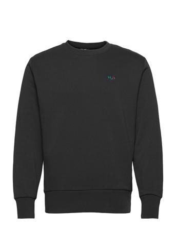 Base Sweat O'neck Sweat-shirt Tröja Svart H2O