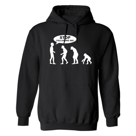 Stop Following Me - Hoodie / Tröja - Herr Svart - S