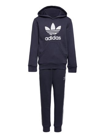 Adicolor Hoodie Set Sets Sweatsuits Blå Adidas Originals