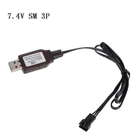 6.4V 2P 7.4V 3P 500ma Oplader Stik Legetøj Fjernbetjening Positiv Bærbar Usb