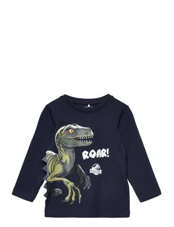 Nmmnol Jurassic Ls Top Vde Langærmet T-shirt Navy Name It