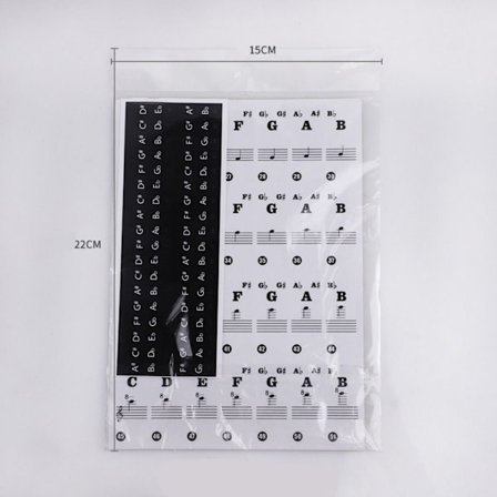Piano Keyboard Stickers Piano Spectrum Sticker Symbol B B