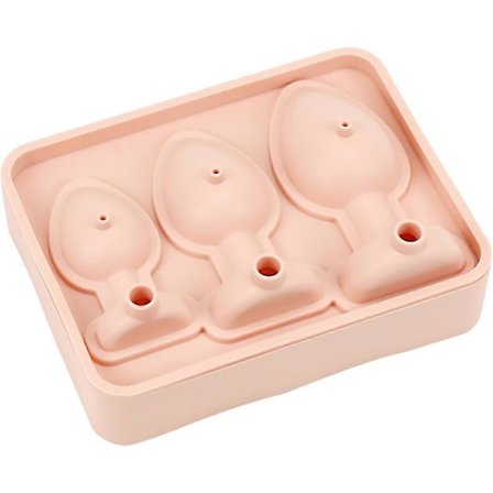 Prank Butt Plug Formede Isterningebakker, Sjov Silikoneform til DIY Kage Chokolade Slik