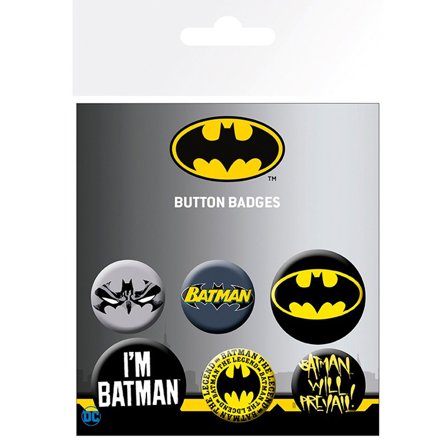 Batman Badges Knappar 6-pack - Partyninja.se