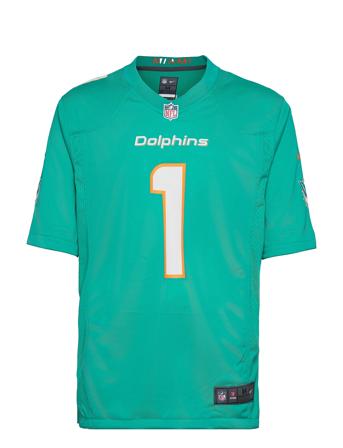 Nike Nfl Miami Dolphins Jersey Tagovailoa No 1 T-shirts Short-sleeved Grønn NIKE Fan Gear*Betinget Tilbud