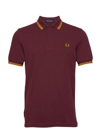 Twin Tipped Fp Shirt Polos Short-sleeved Rød Fred Perry