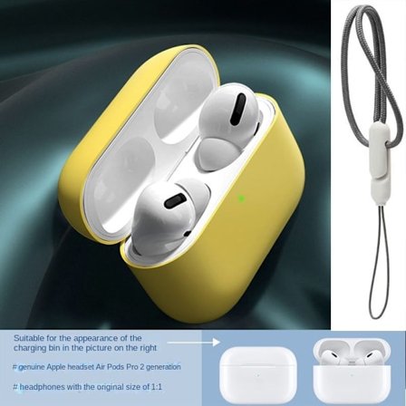 Lanyard för airpodspro13 silikon mjukt hörlursfodral