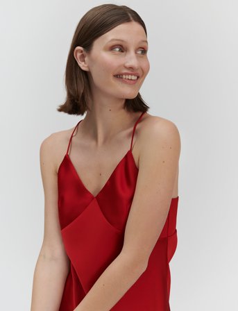 Rosemunde Kin Strap Top - Red - 34