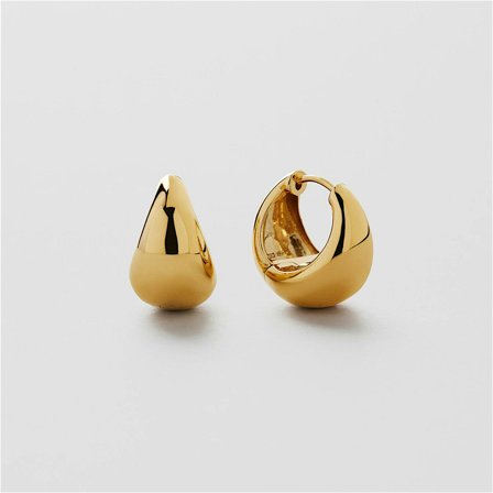 Zoe Creolen - 18K VERGOLDETES STERLINGSILBER
