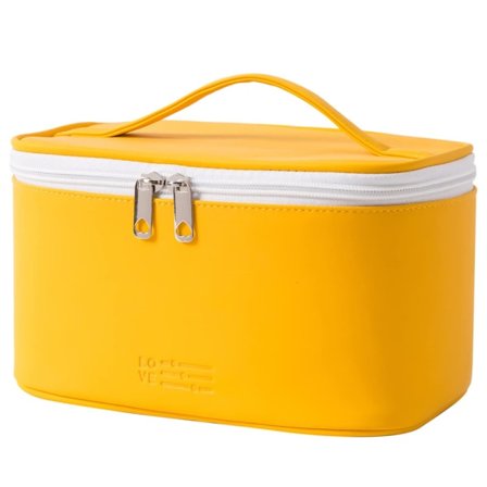 IC Bærbar kosmetisk reiseveske for kvinner, organizer med glidelås