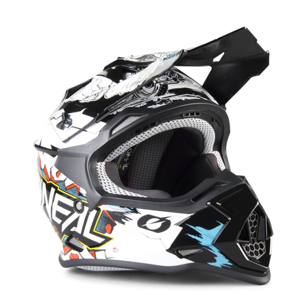 Casco Cross Bambino O'Neal 2-Series Villain Bianco L 53-54cm