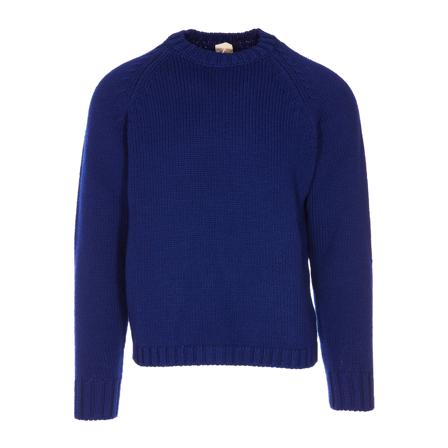 Ten C, Round-neck Knitwear Niebieski, Mężczyzna, Rozmiar: S