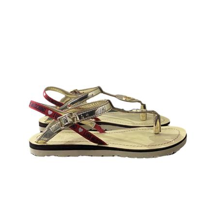Love Moschino, Low womens sandal Niebieski, Kobieta, Rozmiar: 36 EU