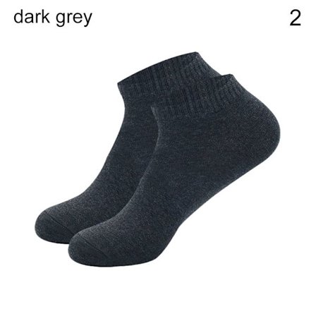 Bomuldsstrømper Dame Og Herre Sokker MØRKE GRÅ 2 2