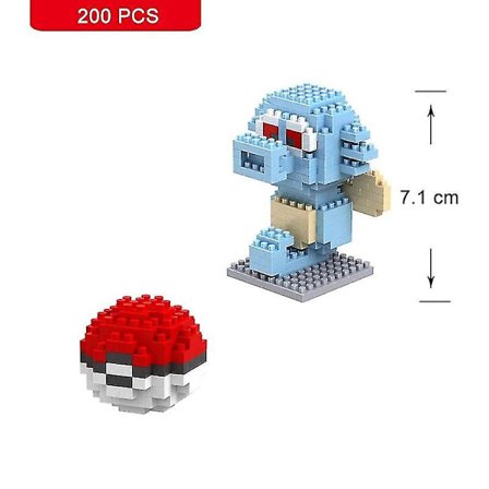 Nanoblocks Liten Byggemodell av Pikachu - Byggklosser for Barn, Utdannende Leketøy til Bursdag