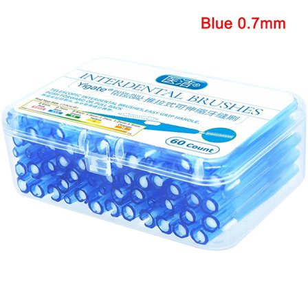 30/40/50/60 stk/eske Tannpirker Dental Interdentalbørste 0,6-1,5 mm Rengjøring Mellom Tennene Munnpleie Kjeveortopedisk I Form Tanntråd