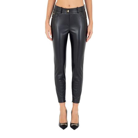 Elisabetta Franchi, Trousers Czarny, Kobieta, Rozmiar: S