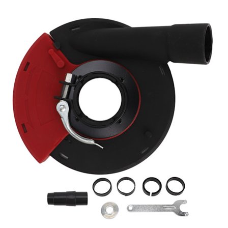 5 tuuman tehokas hiomapölysuojus rauta PA66 punainen musta kulutusta kestävä pintahiontasuojus 125 150 kulmahiomakoneille