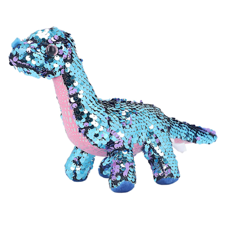 Sequin Dinosaur Leketoy Vendbar Glitter Sekvens Stoffdyr For Barn Festival Bursdagsgave (FMY)
