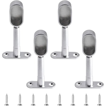 4-pack ovala justerbara skåpstöd i zinklegering för sovrum och badrum
