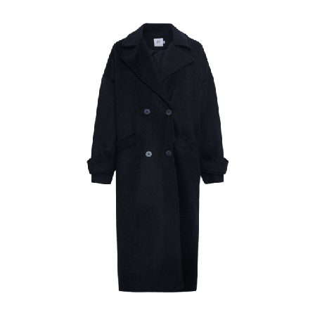 Tiffany Bella, Long Coat - Light Creme Kappor Dam Svart M/L