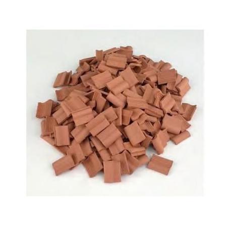 Tillbehör - Röd romersk kakel 15 x 11 x 4 mm - 150 stycken 1/20 Aedes