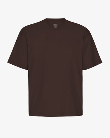 Oversized Organic T-Shirt - Coffee Brown - Male - M