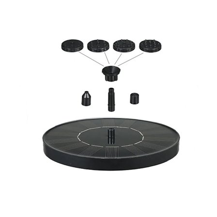 Suihkulähde - Aurinkokenno suihkulähde / Aurinkokenno suihkulähde - 16 cm musta