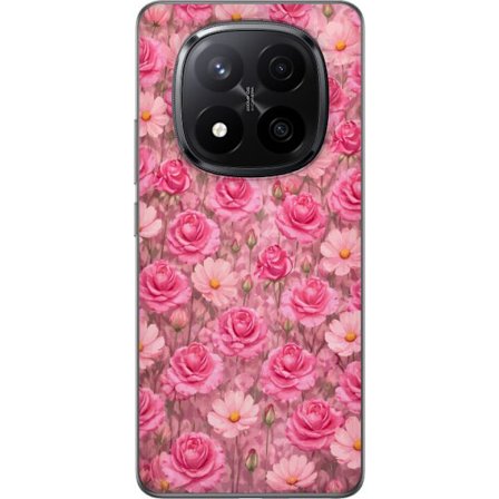 Kompatibel Mobilcover til Xiaomi Redmi Note 14 Pro+ Petal Reverie Blush Rose