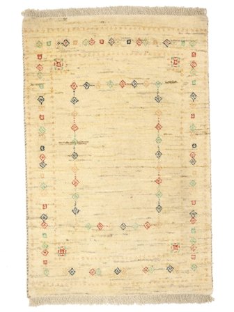 Handknuten Gabbeh 59X90 Orientalisk Ullmatta Liten