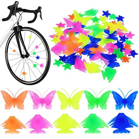 62 stk. Cykeleger Perler Børn Cykel Clip Perler DIY Plast Hjul Tilbehør Cykeldekoration