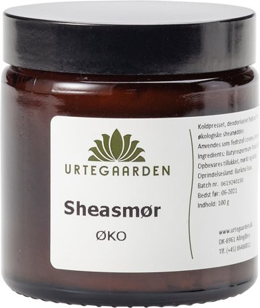 Urtegaarden Sheasmør ØKO 100 g, Skincare, Kropspleje, Øvrig