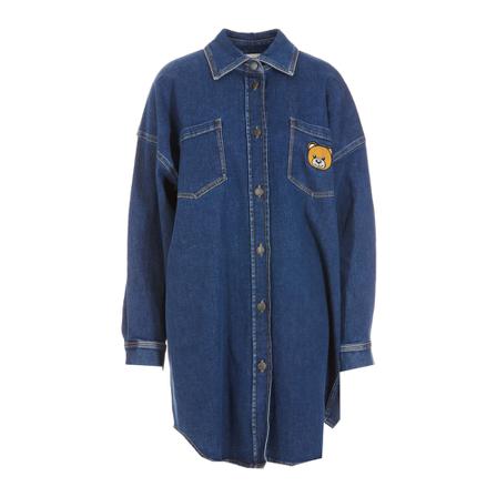 Moschino - Jeansjackor - Blå - Dam - Storlek: 2xs, Dam, Storlek: 2XS