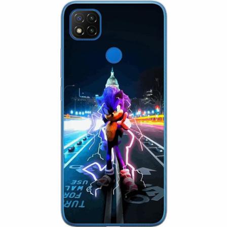 Xiaomi Redmi 9c Genomskinligt Skal Sonic The Hedgehog
