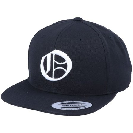 Iconic - Svart snapback Keps - O Letter 3D Black Snapback @ Hatstore