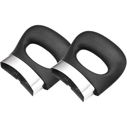 6SHINE 2 st ersättningshandtag för grytor, Anti-skållning Bakelit Dubbla hål Grythandtag Metall Tryckkokare Gryta Kort sidohandtag/Öronersättning