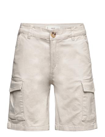 Cargo Bermuda Shorts Shorts Chino Shorts Beige Mango*Betinget Tilbud