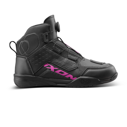 Zapatos De Moto Ixon Vyper WP Mujer Negro/Fucsia 38