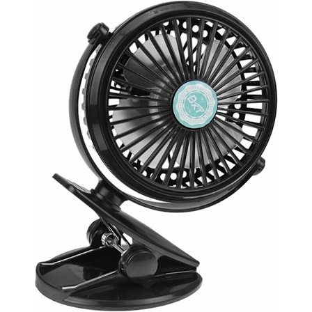 USB-fläkt Mini-fläkt Skrivbord Bärbar Tyst Sängklämma Fläkt Kylfläkt för PC Dator Ultrabook Sovrum Baby Barnvagn-Svart