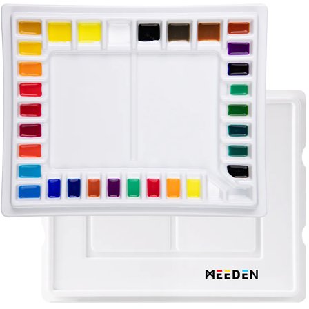 Meeden Rechthoekig porseleinen palet XL 27x34 cm