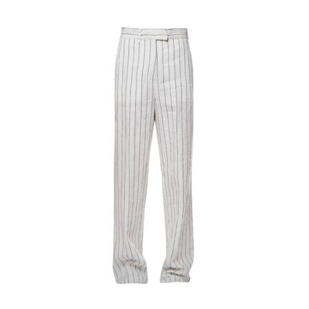 Aspesi, Linen -linked trousers Wit, Dames, Maat:S,linnen